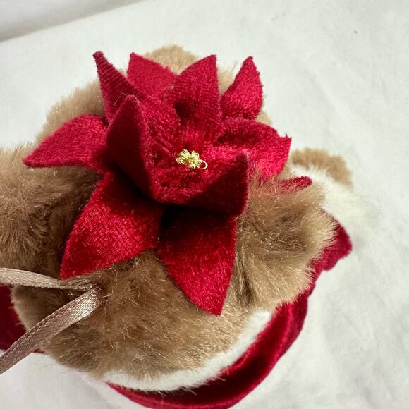 Dan Dee Collectors Choice VTG Christmas Holiday Teddy Bear Plush Ornament - Picture 4 of 7